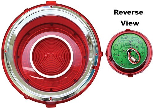 REAR TAIL LAMP ASSEMBLY RH PASSENGER SIDE 1970-73 CHEVROLET CAMARO RED (LED)