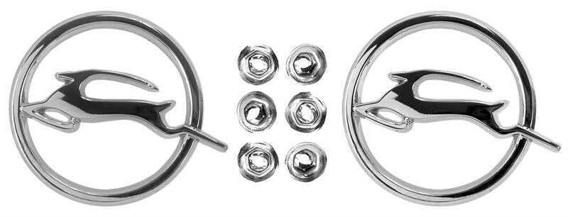 QUARTER PANEL EMBLEM 1962 CHEVROLET IMPALA PAIR