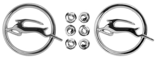 QUARTER PANEL EMBLEM 1962 CHEVROLET IMPALA PAIR