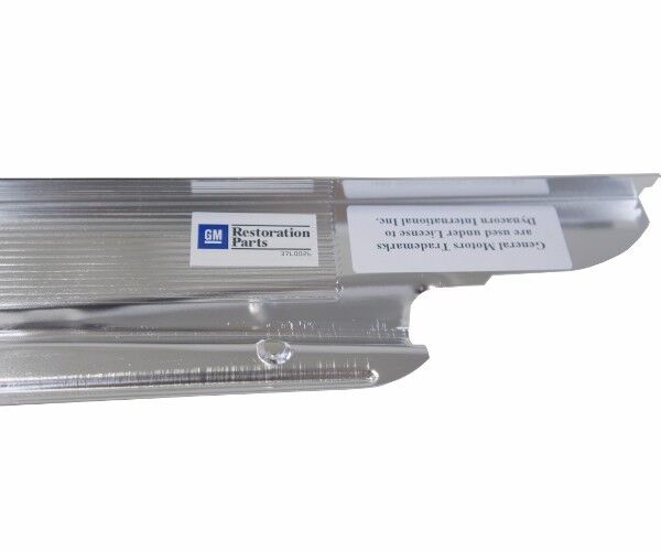 62 63 64 65 66 67 Chevy Nova Sill Scuff Plates Pair Right & Left side w/ Decals