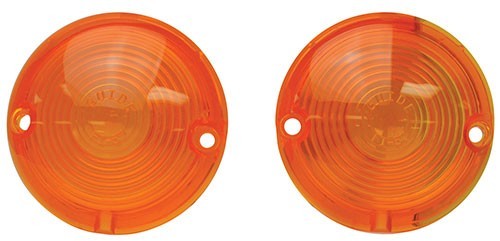PARK LIGHTS LENS AMBER 1957 CHEVROLET FULL SIZE PAIR