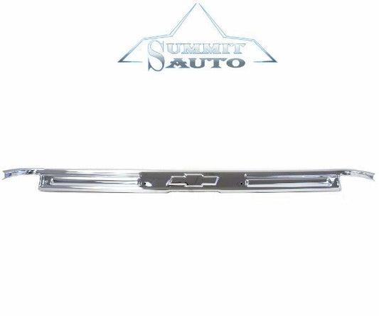 67 68 69 70 71 72 Chevy Pickup Door Sill Scuff Plate w/ Bow Tie & Screws Chrome