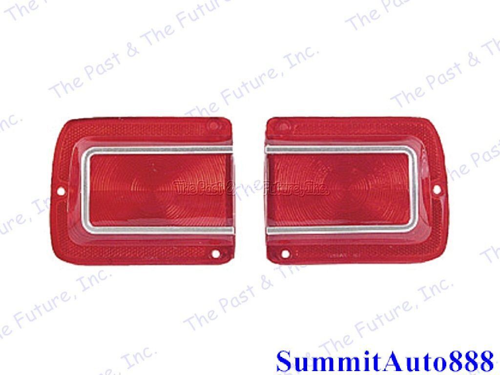 1965 Chevy Chevelle Tail Lamp Light Lens - Pair / 2 Pieces Right & Left Side Dii