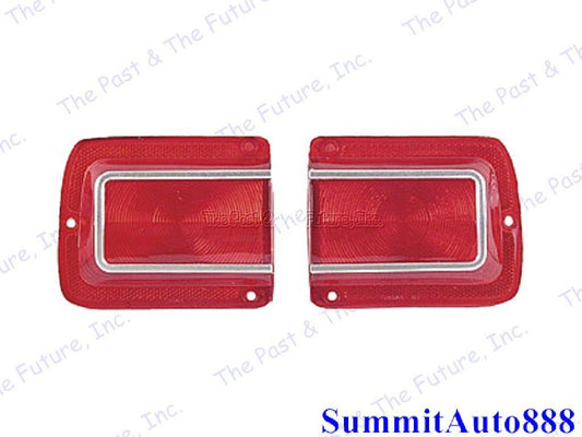 1965 Chevy Chevelle Tail Lamp Light Lens - Pair / 2 Pieces Right & Left Side Dii