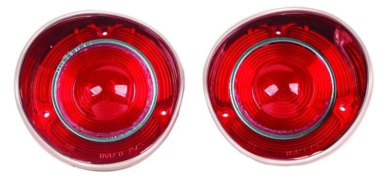 TAIL LAMP LENS 1971 CHEVELLE PAIR
