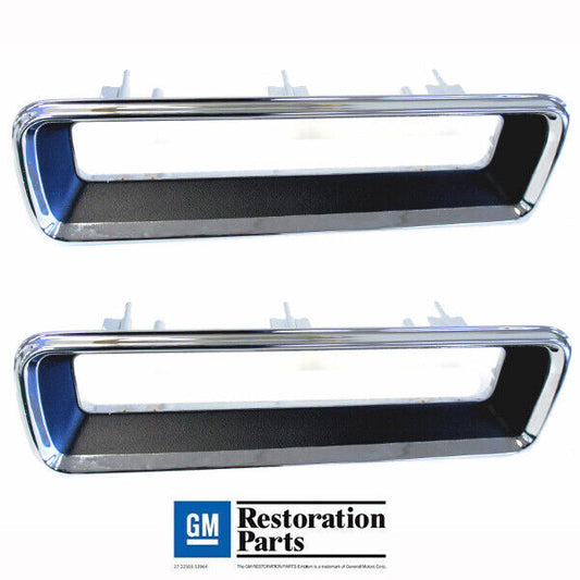 1967 67 Chevy Camaro Rear Tail Lamp Light Bezel Pair Right & Left Side 2 PCS 