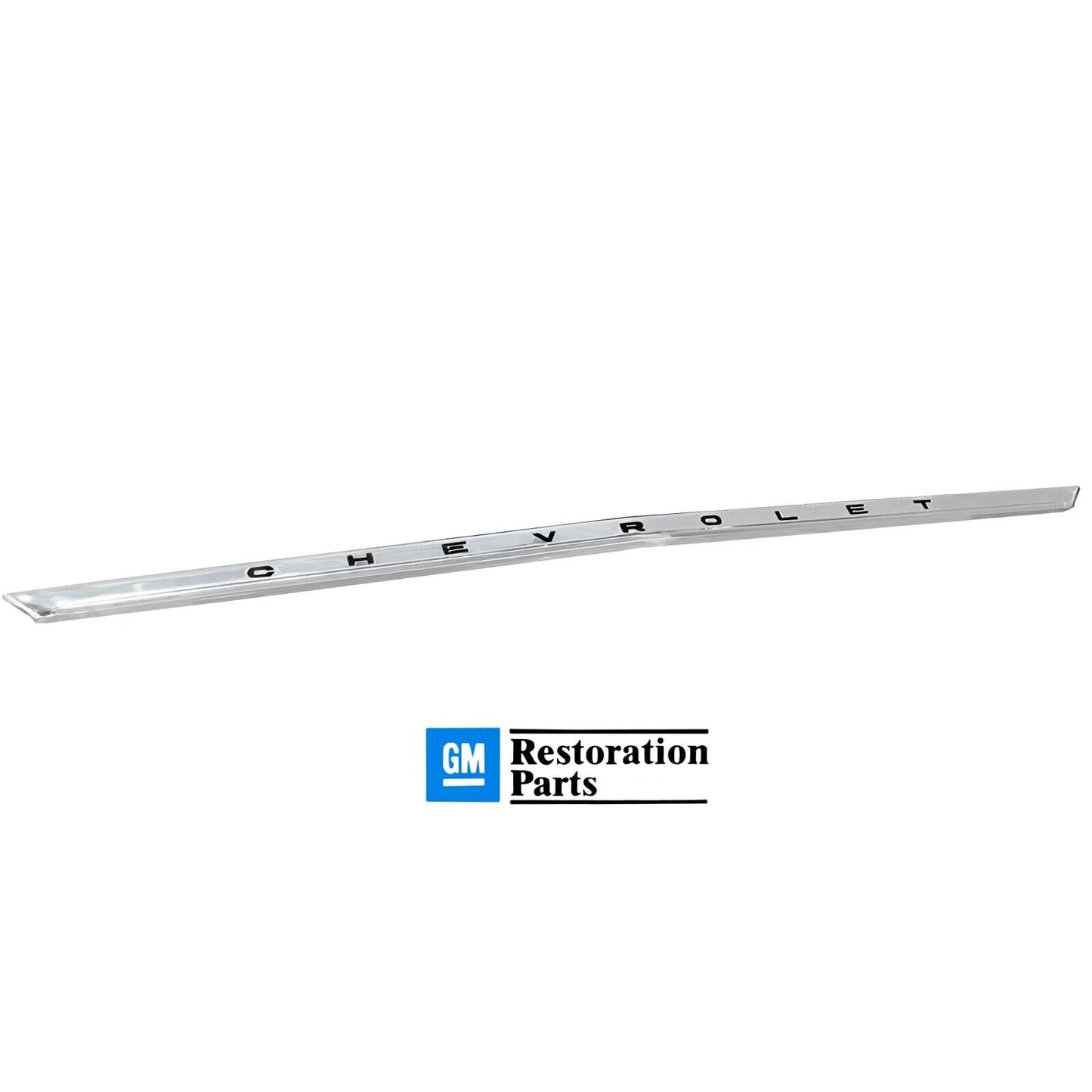1962 Chevy Impala Hood Edge Lip Molding CHEVROLET Letters Chrome Dynacorn
