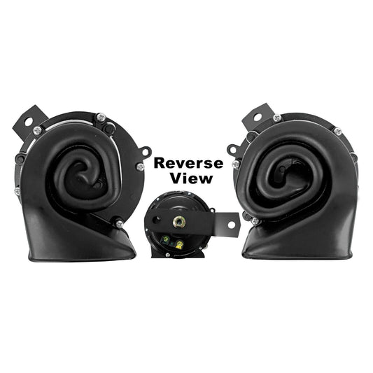 1969 Camaro Firebird Horn Set Pair 2 Pieces w/ Brackets & Hardware Dynacorn New