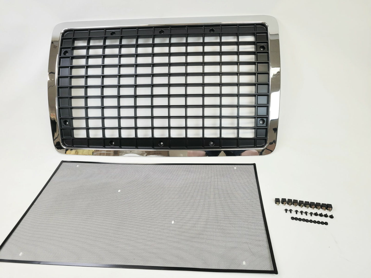 NEW Fits 2004 - 2015 VOLVO VNL Front Grille Grill W/ BUG SCREEN w/o Emblem Hole