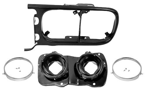 HEADLAMP BEZEL /BUCKET ASSEMBLY LH DRIVER SIDE  1969 PONTIAC FIREBIRD