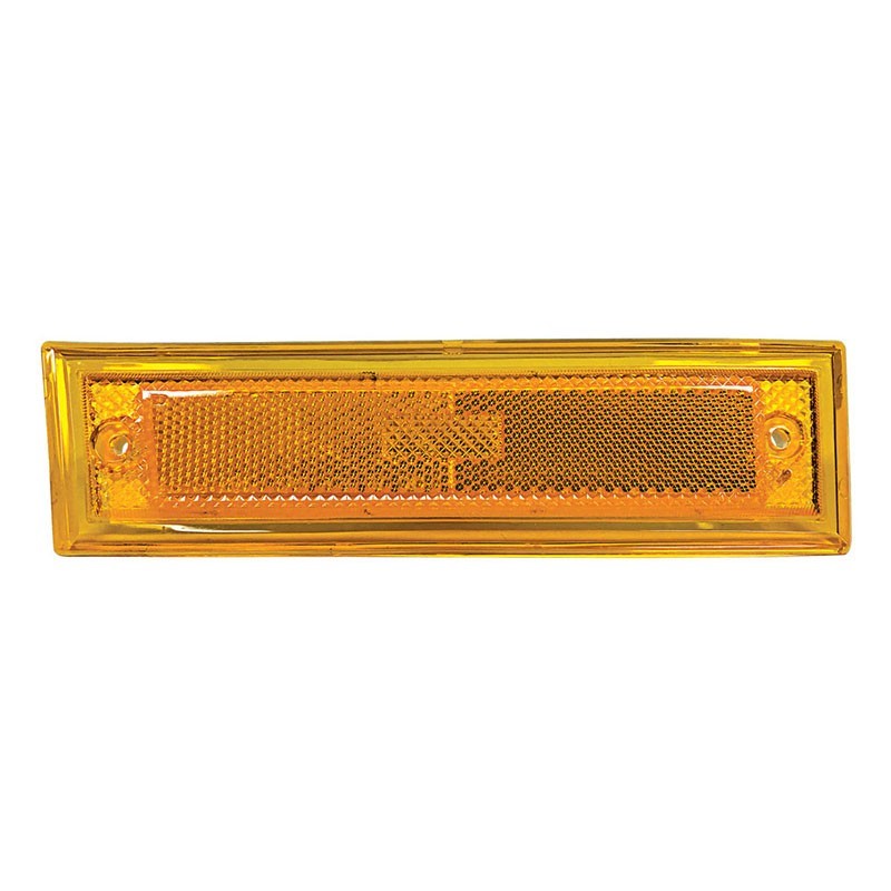 MARKER LAMP RH PASSENGER SIDE  1981-87 CHEVROLET TRUCK   W/O CHROME TRIM AMBER