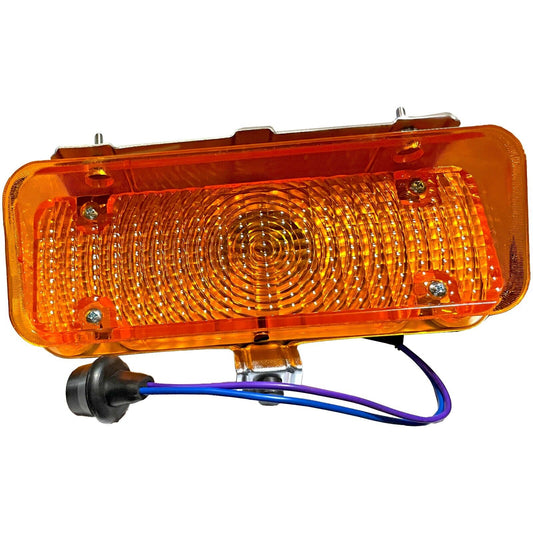 1971 1972 Chevy Pickup Truck Park Lamp Light Assembly Amber Lens Right Side New