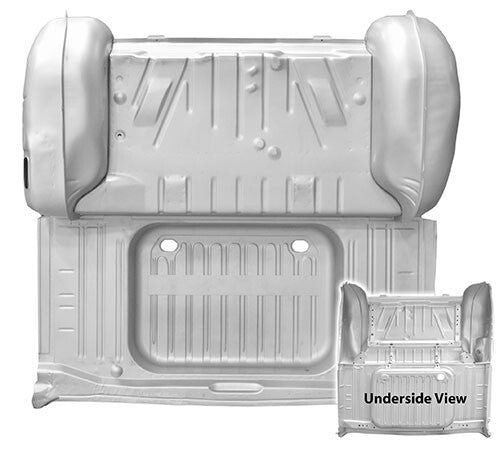 TRUNK FLOOR PAN ASSEMBLY 1964 IMPALA W/SHELF PAN /WHEELHOSES