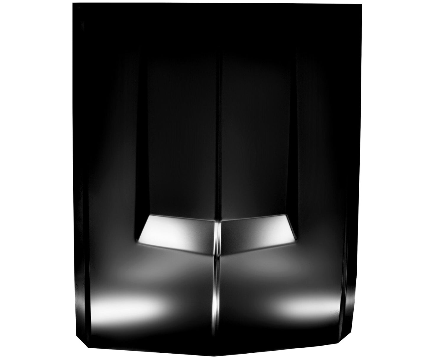 Eleanor Style Hood wo/Hole w/Clips Black EDP Steel 1967~1968 Mustang Dynacorn