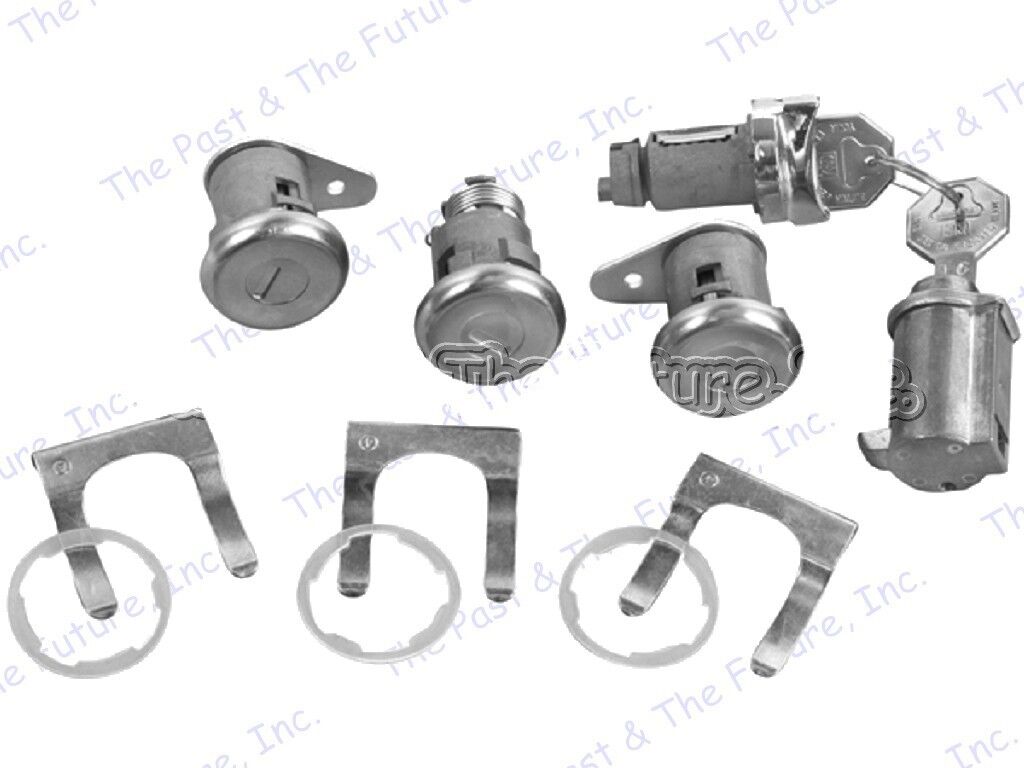 Impala Ignition Door Trunk Glove Original Lock Kit w/ Short Cylinder IMLS6162-4