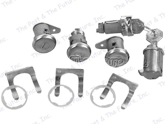Impala Ignition Door Trunk Glove Original Lock Kit w/ Short Cylinder IMLS6162-4
