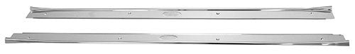 FRONT DOOR SCUFF PLATES 1964-67 CHEVROLET CHEVELLE (STAINLESS /PAIR)