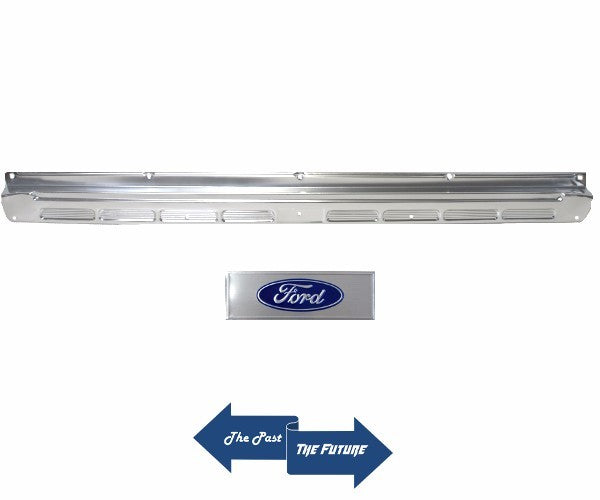 65 66 67 68 Ford Mustang Convertible Door Sill Scuff Plate with Ford Decal Each
