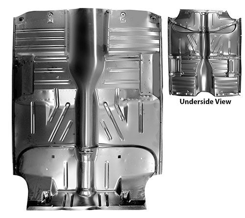 FLOOR PAN COMPLETE 1955-57 BEL AIR SEDAN/WAGON W/BRACES