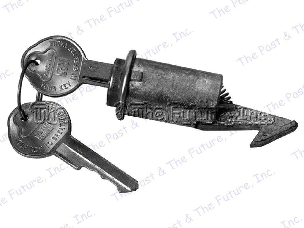 1967 67 Chevy Impala Glove Box Lock - Pear Head Key - Original IMLS67-2