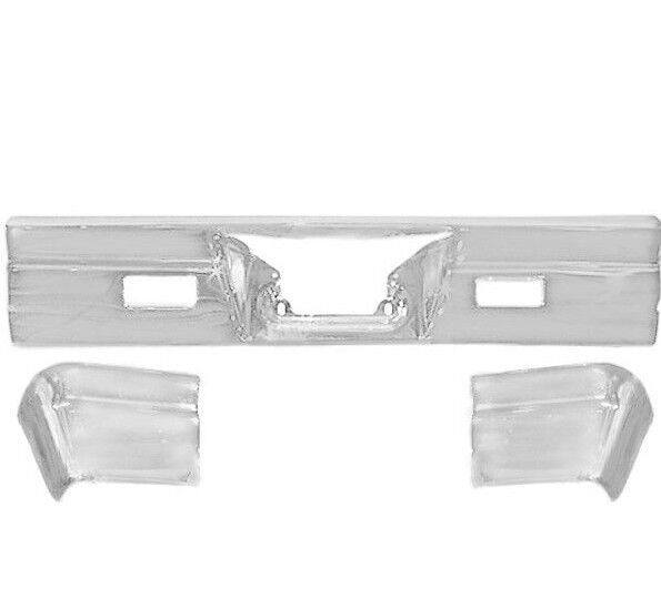 1966 Impala Rear Bumper Set Chrome 3 Pieces Set Center/ Right/ Left Dynacorn