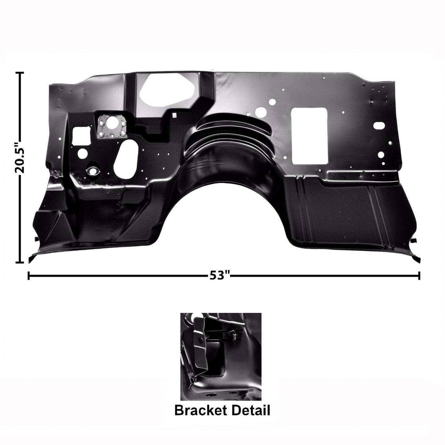 1978 1979 1980 1981 Camaro Firewall with A/C Hole EDP Coated Steel Dynacorn NEW