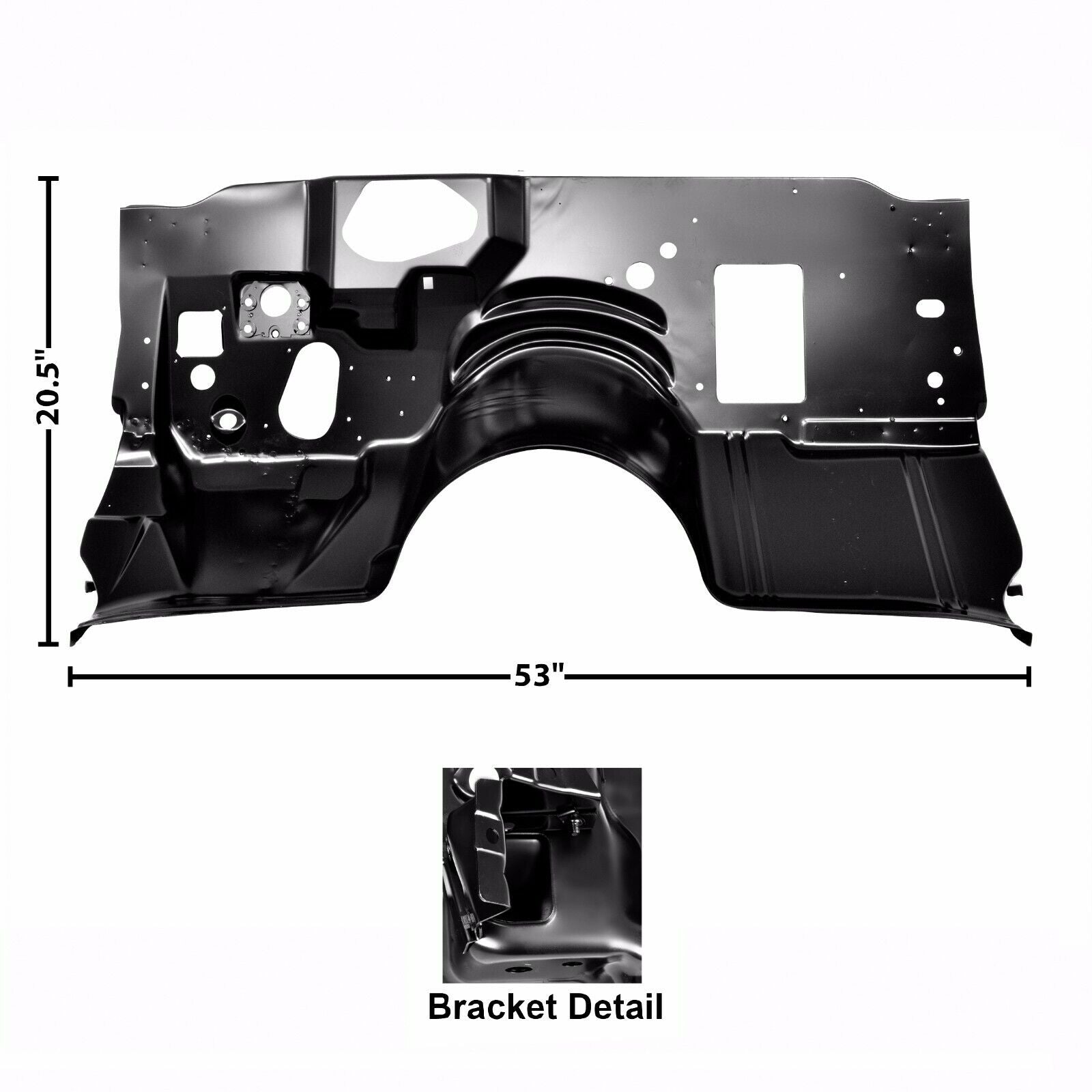 1978 1979 1980 1981 Camaro Firewall with A/C Hole EDP Coated Steel Dynacorn NEW