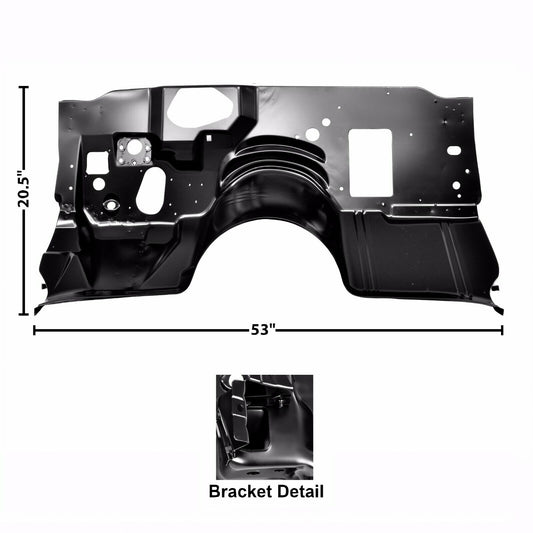 1978 1979 1980 1981 Camaro Firewall with A/C Hole EDP Coated Steel Dynacorn NEW