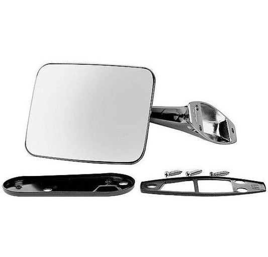 1970~72 Chevy Pickup Truck Outside Exterior Door Mirror Assembly Left Rectangle