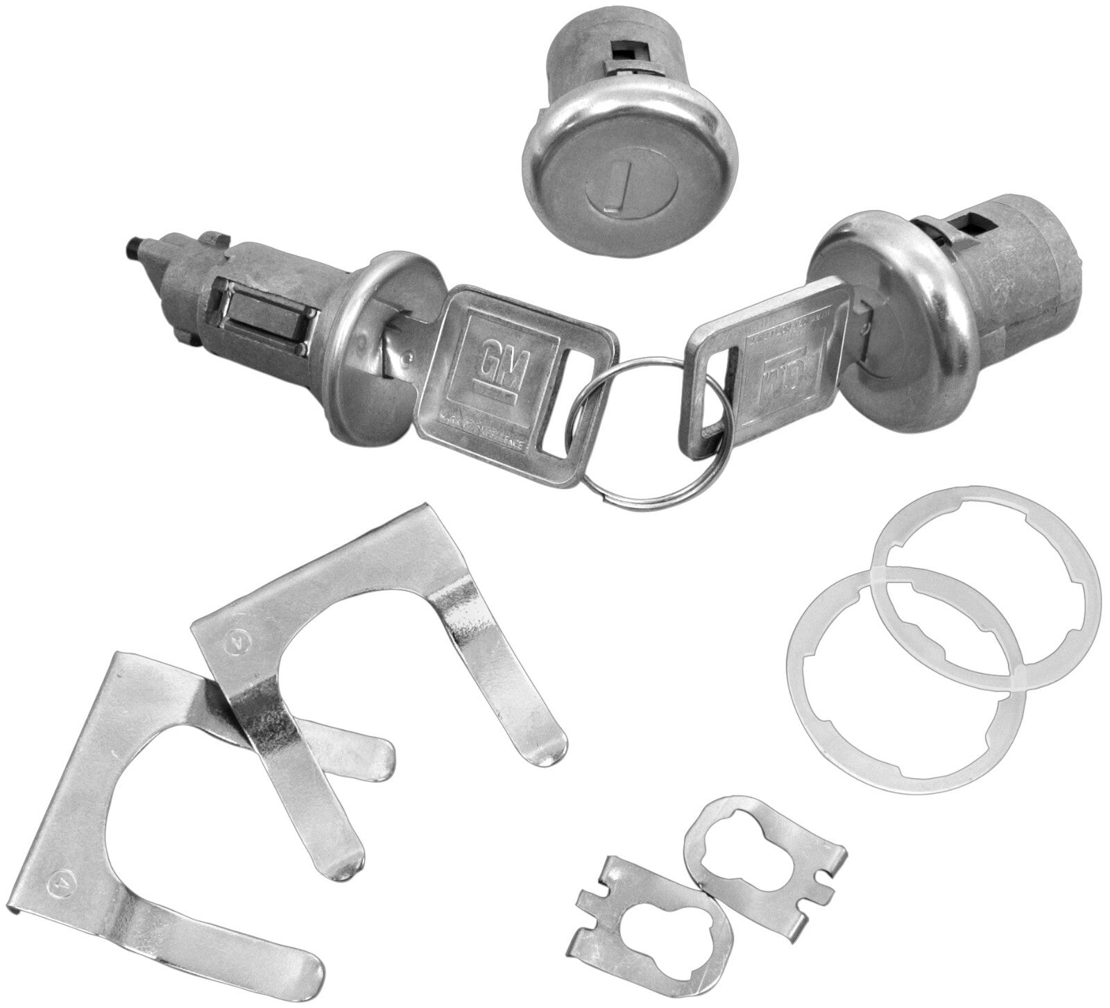 Later 1968 Square Head Keys Ignition and Door Lock Kits Dynacorn # 105