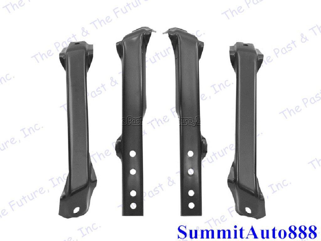 63 64 65 66 Chevy Pickup PU Truck Rear Bumper Bracket Stepside 4 Pieces Set Dii