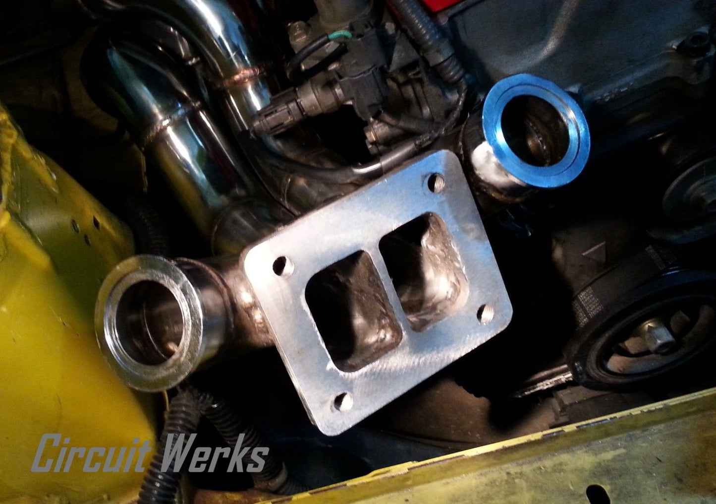 Fit 38mm MVSFLI MVS MV-S (V38) V-band Weld-on Turbo Wastegate INLET Steel Flange