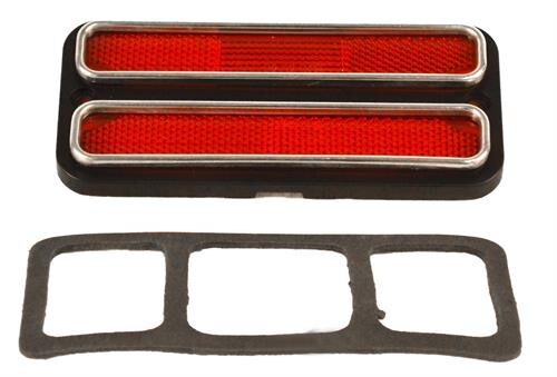 REAR MARKER LENS RED LED W/ CHROME TRIM 1968-72 CHEVROLET TRUCK