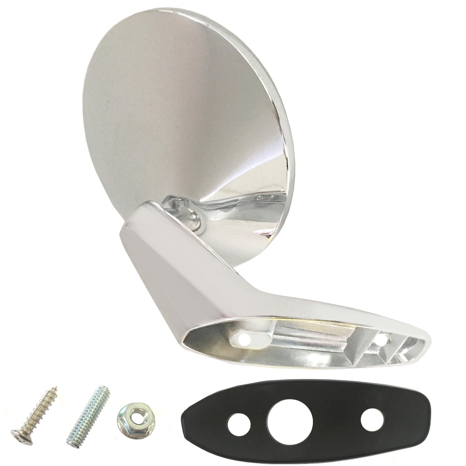 Mopar 1967 68 69 70 B-Body 1967-76 A-Body Round Outside Door Mirror Chrome