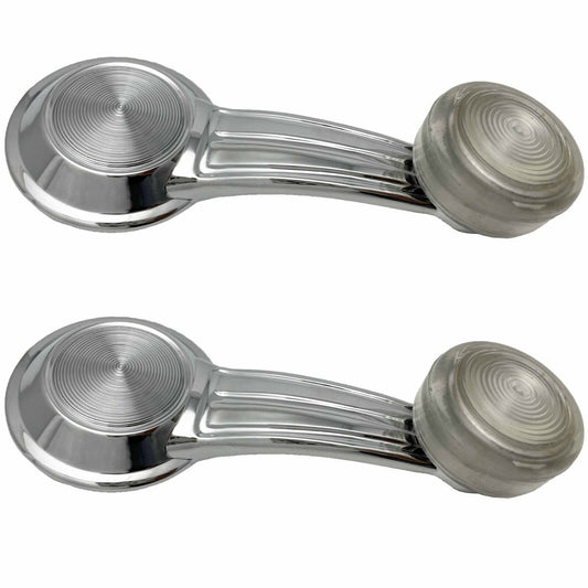 Camaro Chevelle El Camino Chevy Truck GTO Impala Nova Window Crank Clear Pair