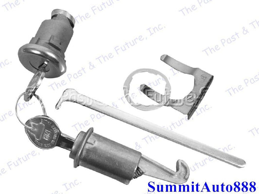 68 Camaro Firebird Glove Box Trunk Original Lock Kit Pear Head Key CALS68-8