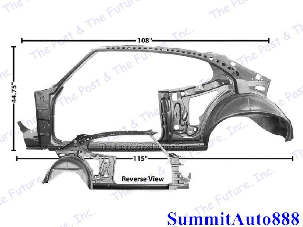 1968 1969 68 69 GTO Quarter Door Frame Assembly - Left GTQP6869-2L