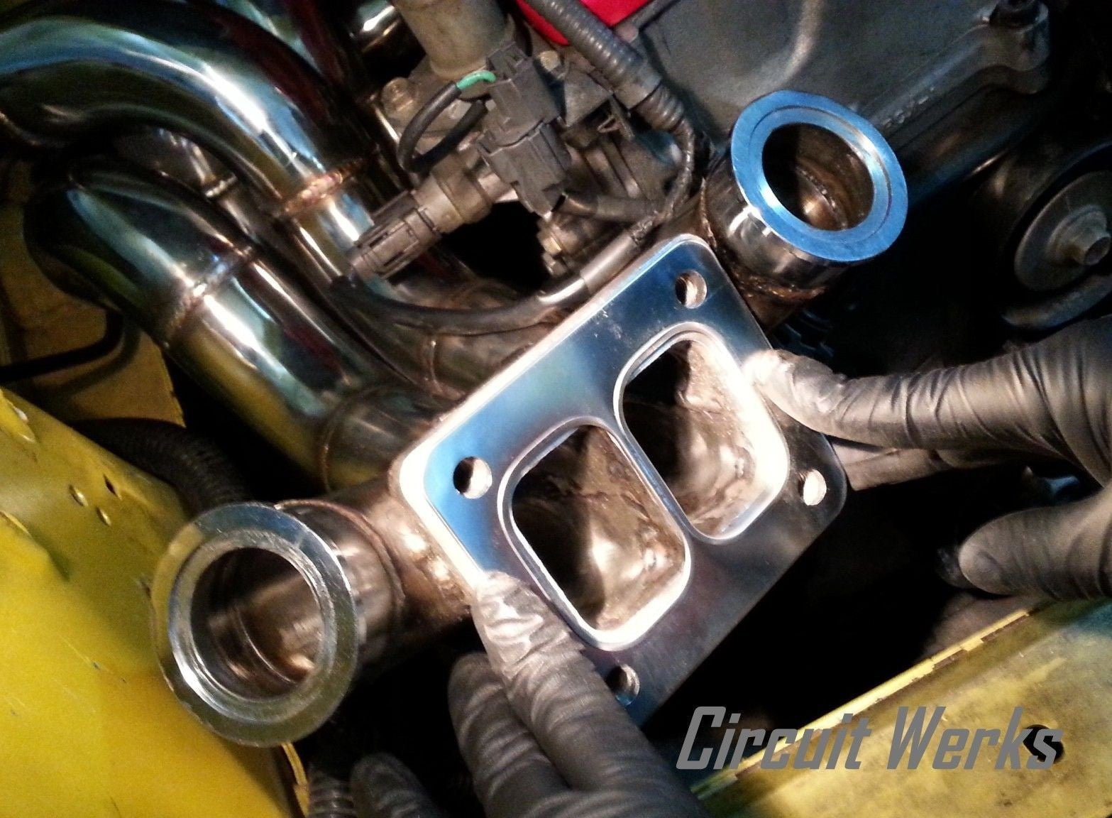 Fit 38mm MVSFLI MVS MV-S (V38) V-band Weld-on Turbo Wastegate INLET Steel Flange