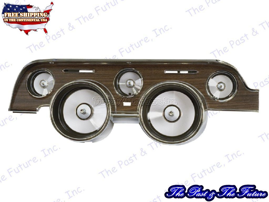Instrument Bezel without/ Lens - Woodgrain MSIB68-2