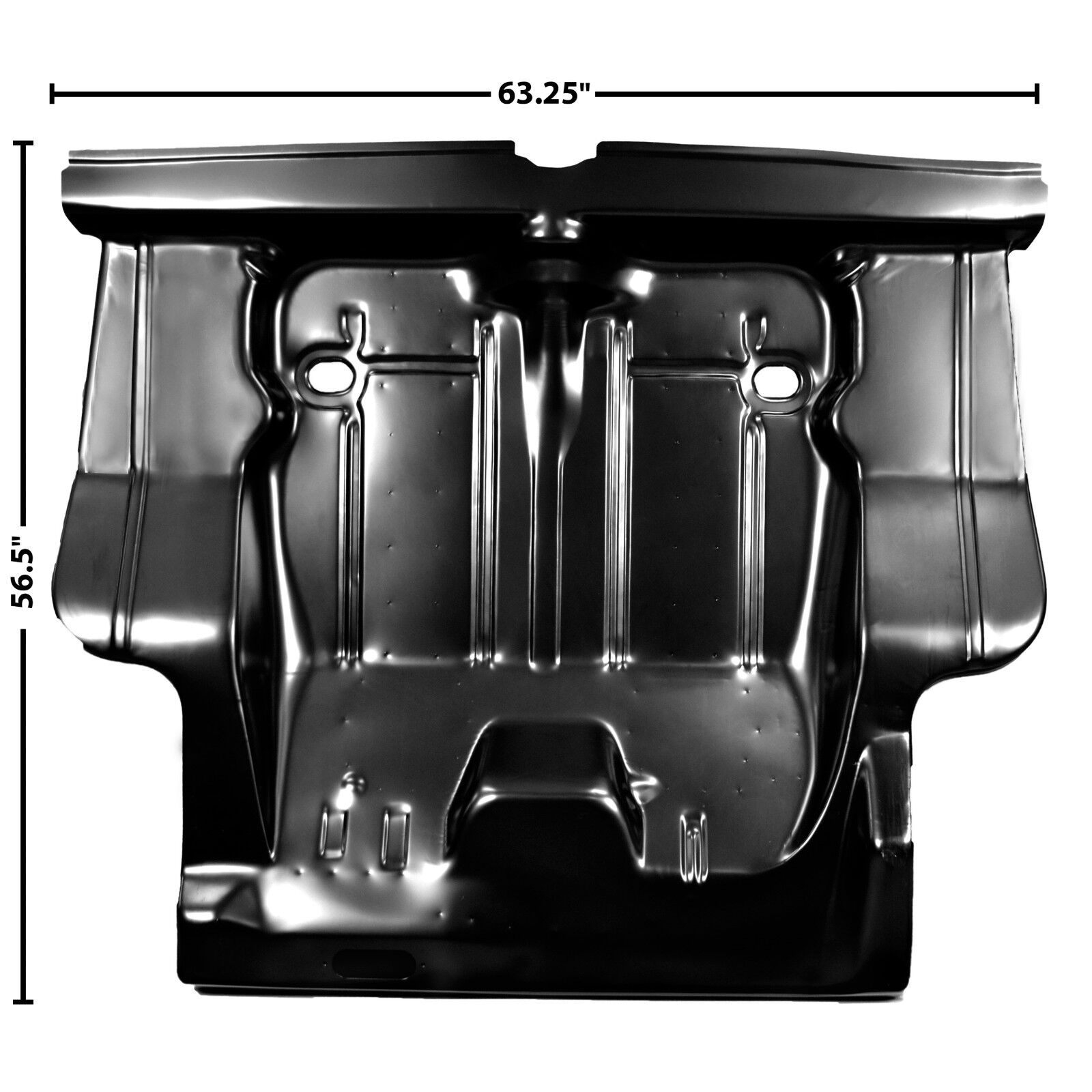 1971~1972 Nova Trunk Floor Complete w/ Braces 1 Piece EDP Coated Steel Dynacorn