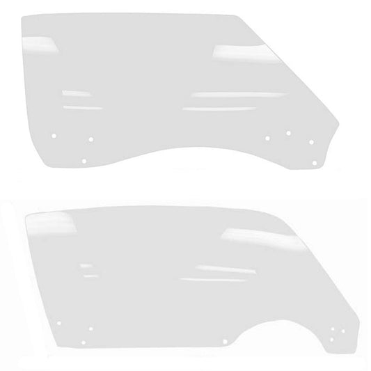 1968-69 Camaro Door Window Glass Clear Glass Coupe / Convertible Pair RH & LH