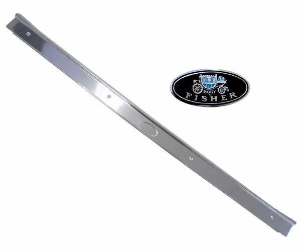 64 65 66 67 Chevy Chevelle El Camino GTO Sill Scuff Plate w/o Ribs w/ Fisher