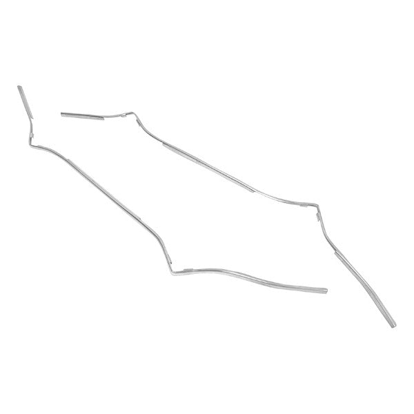 1967 1968 Ford Mustang Door Edge Guard Trim Moldings Stainless Pair Right = Left