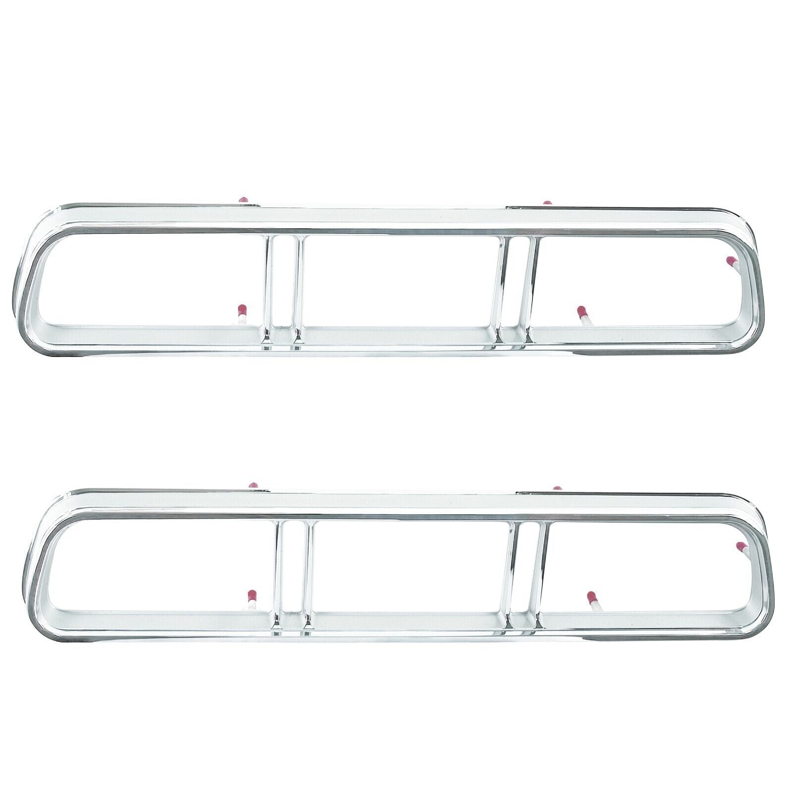 1967 67 Chevy Impala Tail Lamp Light Bezels Pair Right & Left Side Dynacorn