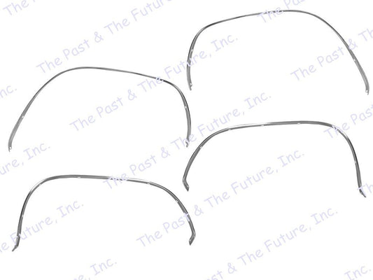 66 67 Chevy Nova Front & Rear Wheel Well Opening Molding 4 PCS Set NOMG6667-6+7S