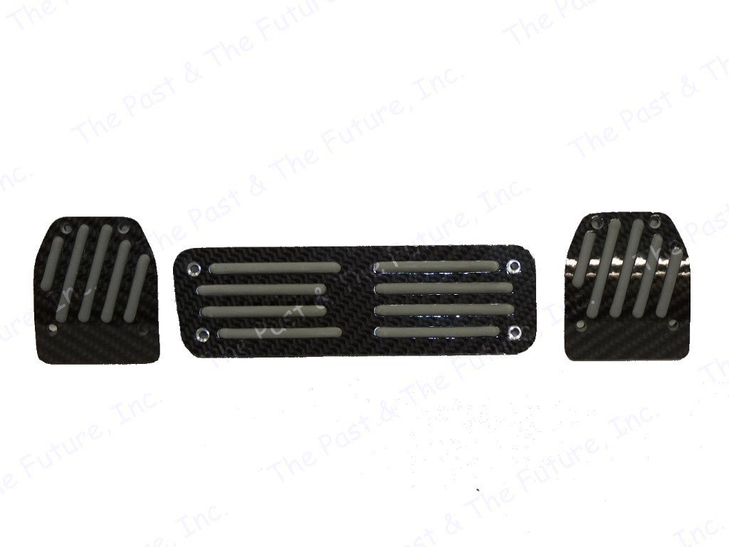 Universal Pedal Pad Mercedes Benz Manual Black Carbon Fiber ALL Class Style