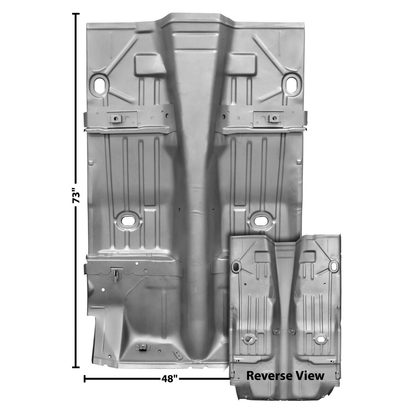 1969 Chevy Camaro Complete Full Floor Pan w/ 6" Inner Wheelhouse Cut Dynacorn