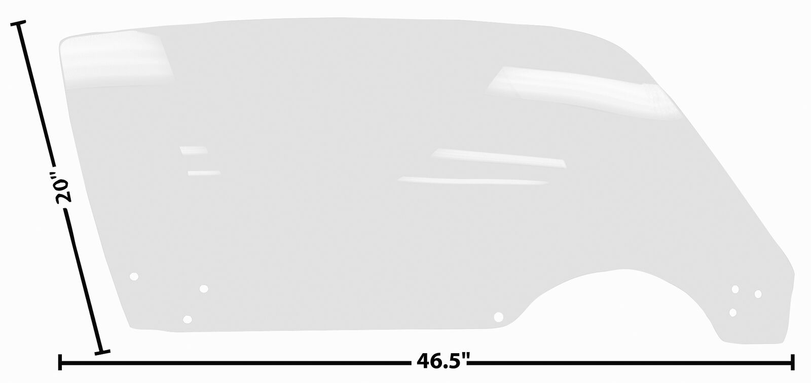 1971~1981 Camaro Firebird Door Window Glass Clear Right Passenger Side
