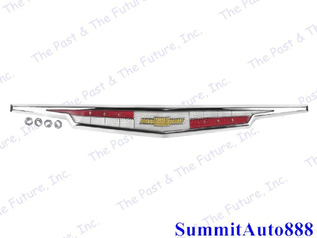 1962 62 Chevy Impala Trunk Emblem w/ Chrome Bezel IMEM62-3