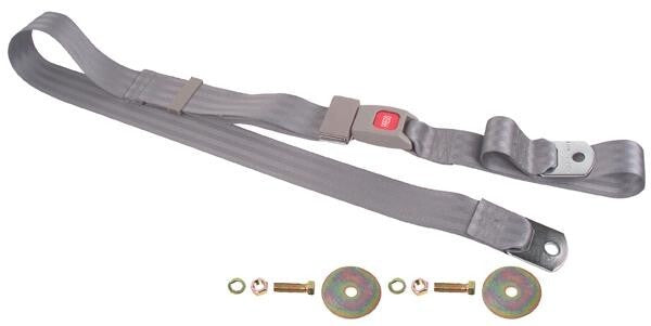 SEAT BELT GRAY 74" PUSH BUTTON LATCH FORD MUSTANG